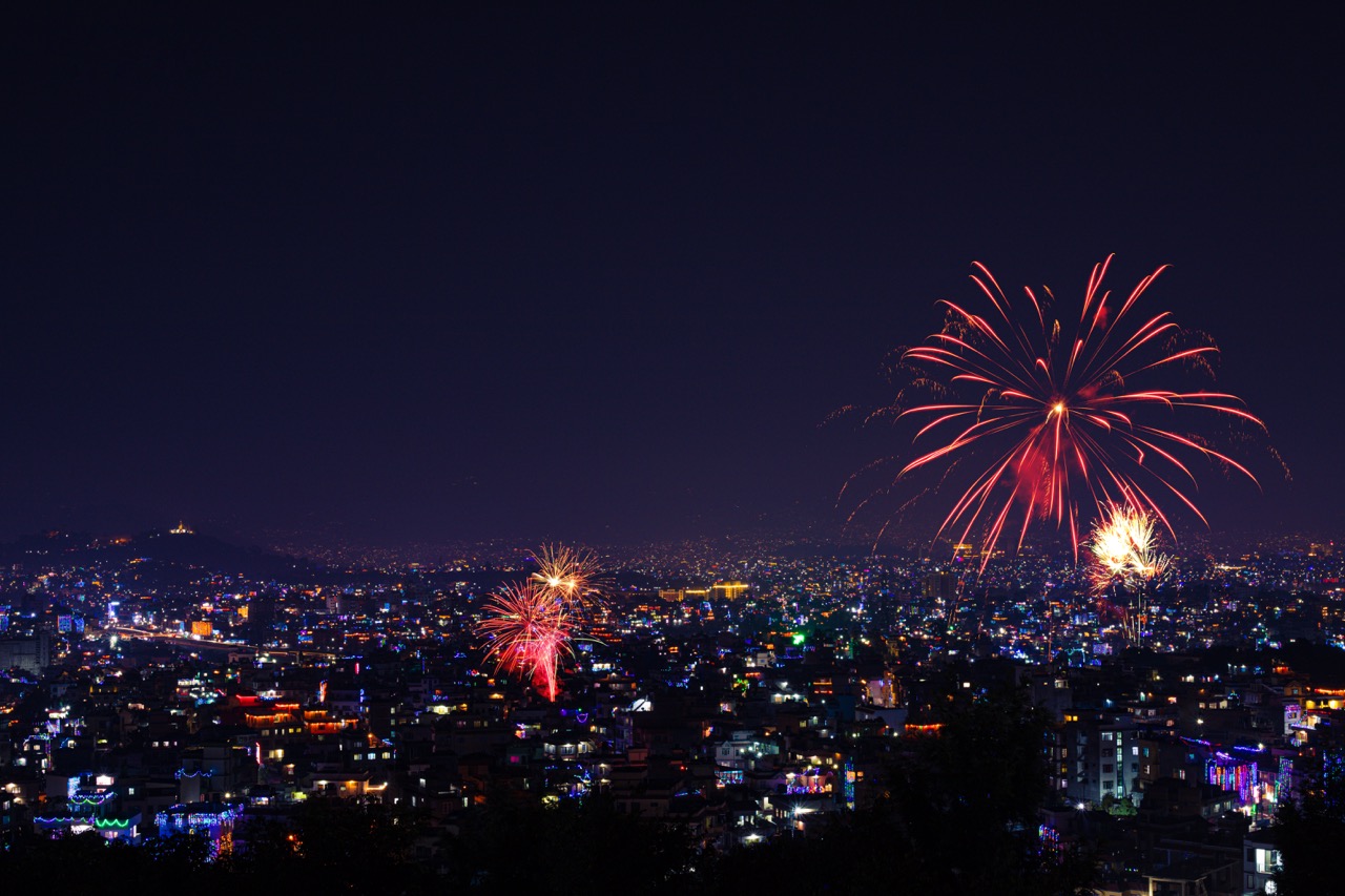 Groß (fireworks explode over nighttime city lights celeb 2026 09 23 12 32 48 utc)